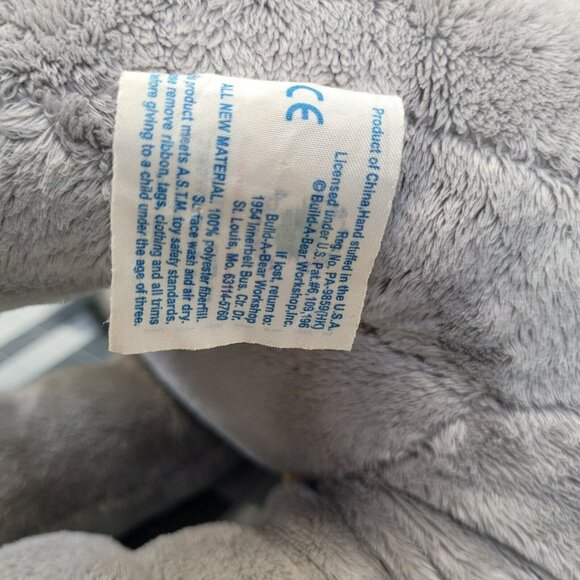 RARE Build A Bear Plush Rhino Rhinoceros St Louis Zoo Animal BAB Vintage - Picture 12 of 12